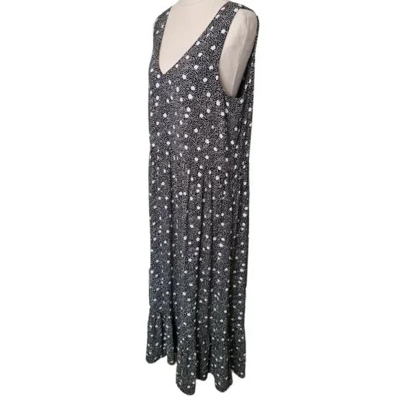 Decjuba Size 10 Sleeveless Maxi Dress With Pockets Relaxed Fit V Neck - Picture 3 of 9